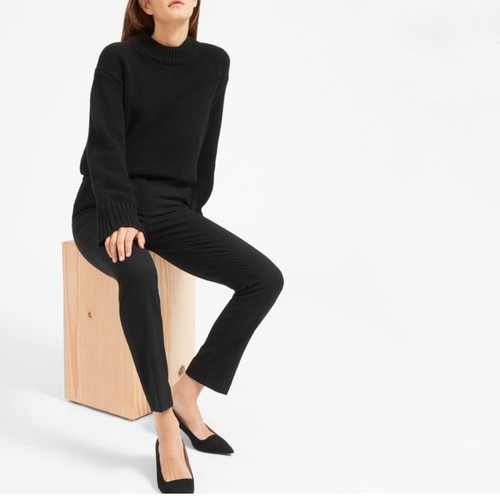 Everlane | NEW Slim Wool Pant Black Pleated Workwear Business Casual Ethical 6 - Picture 3 of 10