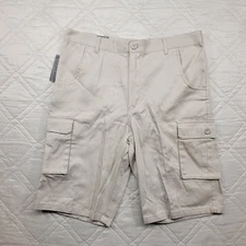 GALAXY by Harvic tan cargo shorts men's size 34 nwt