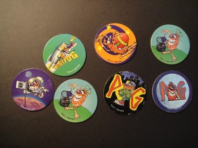 GOLDEN WONDER WADDINGTONS POGS LIMITED EDITION - POG SERIES 2 - THE WORLD TOUR