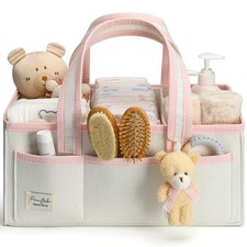 XL Diaper Caddy Organizer With Handle, Baby Shower Gifts Basket Bag, Registry...