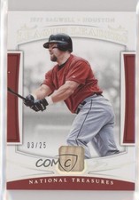 2018 National Treasures League Leaders Holo Silver 3/25 Jeff Bagwell HOF 04br