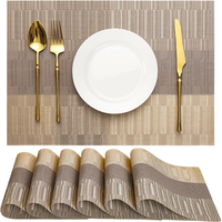 Tischsets Abwaschbar, Platzsets Abwaschbar PVC Platzdeckchen | 6Er Set Tischsets