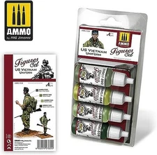 Ammo US Vietnam Uniform Figures Paint Set - Hobby and Model Paint Set - #7034