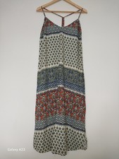 Lightweight summer beach festival indian print NEXT Y back dress - Size 14