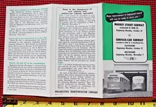 1955 Philadelphia Transportation Co Electric Railway Market Street Penn Railroad