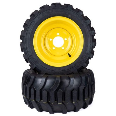 (2) Flat Free Tire Assemblies 18x8.50-10 John Deere 1023E 1026R 1025R LVA20123