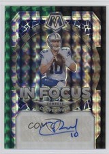 2023 Panini Mosaic Choice Fusion Green & Black Prizm 19/25 Cooper Rush Auto 6q5