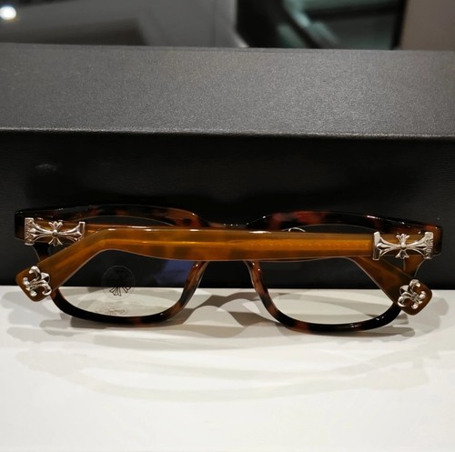Vintage Tortoise Shell Square Frame Chrome Hearts Eyeglasses - Picture 11 of 11