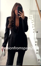 ZARA NEW WOMAN FITTED BLAZER ZW LIMITED EDITION JACKET BLACK XS-XL 9259/281/800