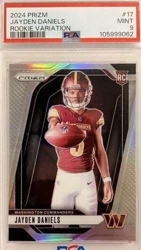 2024 Prizm #17 Jayden Daniels Variation RC Psa 9 POP 1,204 HEISMAN Winner !!