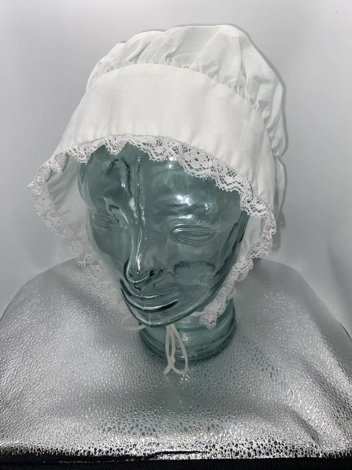 Gorra de noche colonial vintage ajustable hecha a mano para mujer Foto 3 de 4