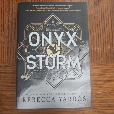 ONYX STORM By Rebecca Yarros, First Edition, First Printing, Misprint