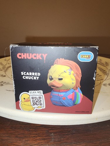 SCARRED CHUCKY Tubbz Mini Rubber Duck Horror Icons - Picture 2 of 2