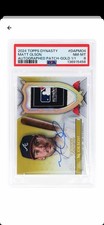 Topps 2024 Dynasty Matt Olson PSA 8 Autographed Patch Gold 1/1 #DAPMO4
