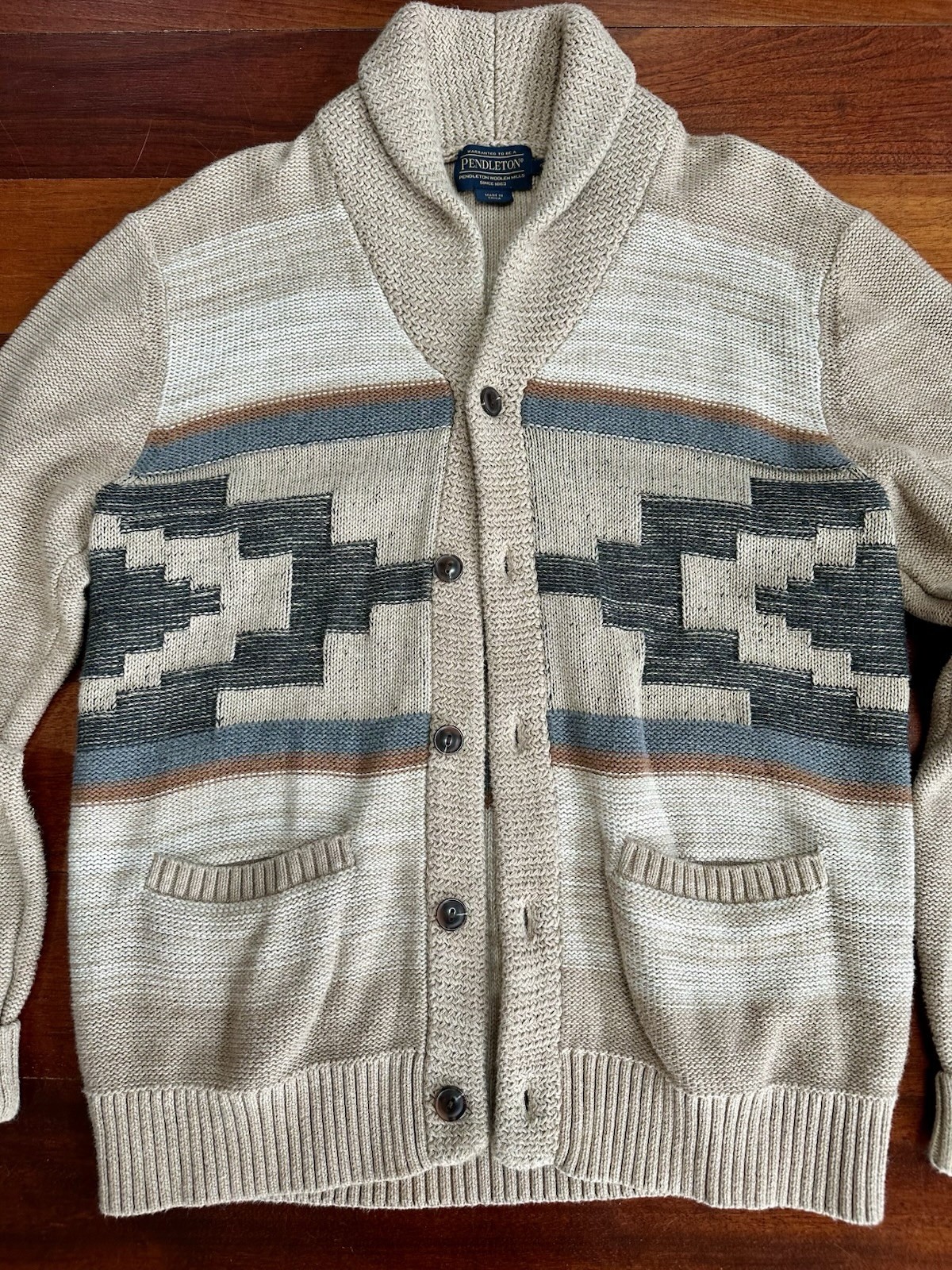 Pendleton Rare Print Patterned Button Down Cardig… - image 3