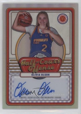 2024 Topps Chrome McDonald's All American Olivia Olson #IML-OOL Auto k0q