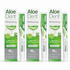 Aloe Dent Whitening Aloe Vera Gel Toothpaste 100ml x 3 Fluoride Free 44.17 per litre