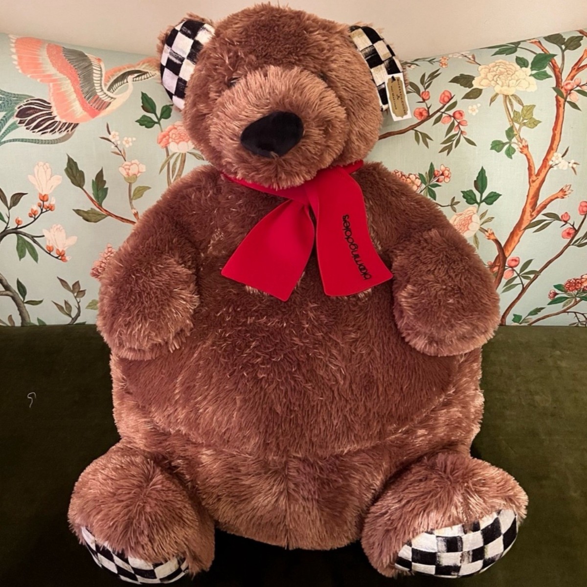 Mackenzie Childs Plush Mac Bear Chair Childs NEW! | eBay