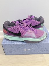 NIKE JA MORANT 1 CHRISTMAS SIZE 9.5 USED PURPLE AND BLUE COLORWAY