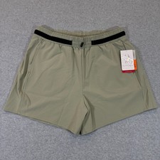 Spyder Men's Active Athletic Shorts Size Large Light Olive Stretch Wicking NWT
