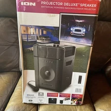 Ion Projector Deluxe Speaker Battery/Ac Powered, Indoor/Outdoor Projector Bundle