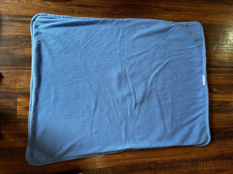 Taggies Manta Bebé Azul Felpa Manchada Cachorro Perro Patas 30x40" Etiquetas Sensoriales Lovey Foto 3 de 4