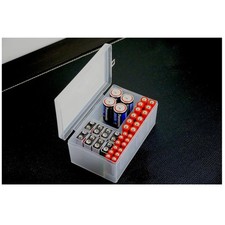 Versatile Battery Storage Container - Holds 34 Batteries