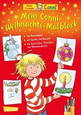 Mein Conni Weihnachts-Malblock Für Kindergartenkinder ab 3 Jahren mit großflä...