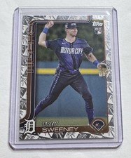 Trey Sweeney 2025 Topps Series 1 - #67 (RC) Silver Palm Tree Foil Detroit Tigers