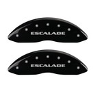 MGP Caliper Covers W/ Engraving Full Kit 4 PC Black for 07-20 Cadillac Escalade