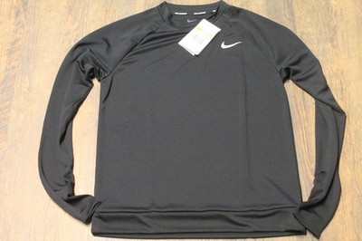 Nike Dri-Fit Pacer Crew Damen Schwarzes Langarm-T-Shirt CU3270,Größen S bis XL