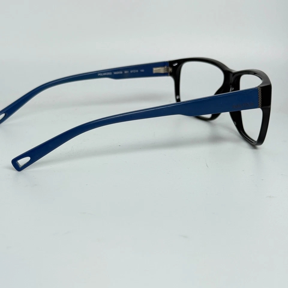 Monturas de gafas Nautica N6203S 001 negras azules 57-15 H18665 Foto 4 de 4