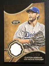 2019 Topps Tier One CLAYTON KERSHAW Game-used Relic /399 #T1R-CKE - LA Dodgers
