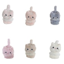 Plush Cartoon Kitten Ear Muffs for Girls and Kids Ear Warmer Furry Headband