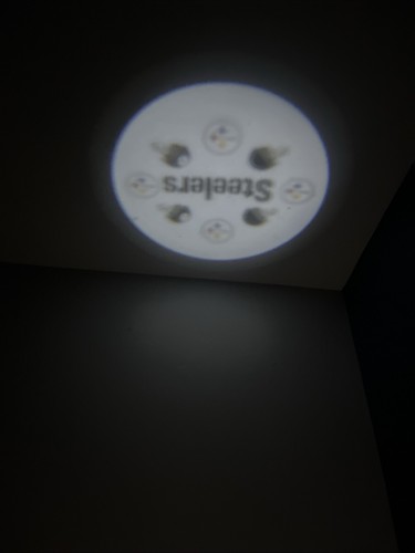 Lámpara con logotipo de proyección Game Night Lights NFL Antonio Brown Pittsburgh Steelers - Imagen 5 de 5