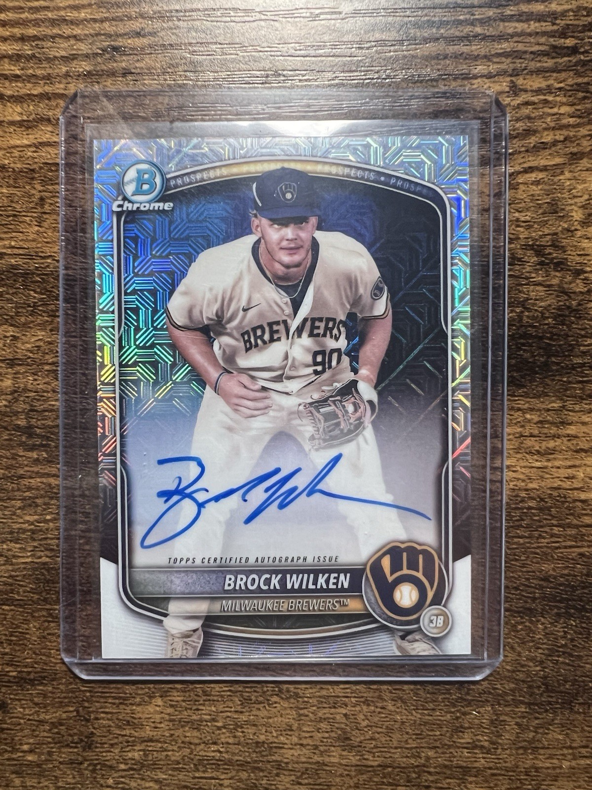 2025 Bowman - Chrome Prospect Mega Autographs Brock Wilken #BMA-BW Brewers