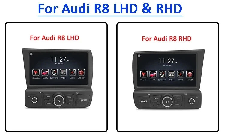 8" Android Touch screen For Audi R8 2007–2015 Car Radio GPS Navigation CarPlay