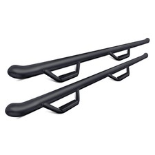 For Toyota Tacoma 95-04 N-fab 3 Wheel-to-wheel Black Round Nerf Steps