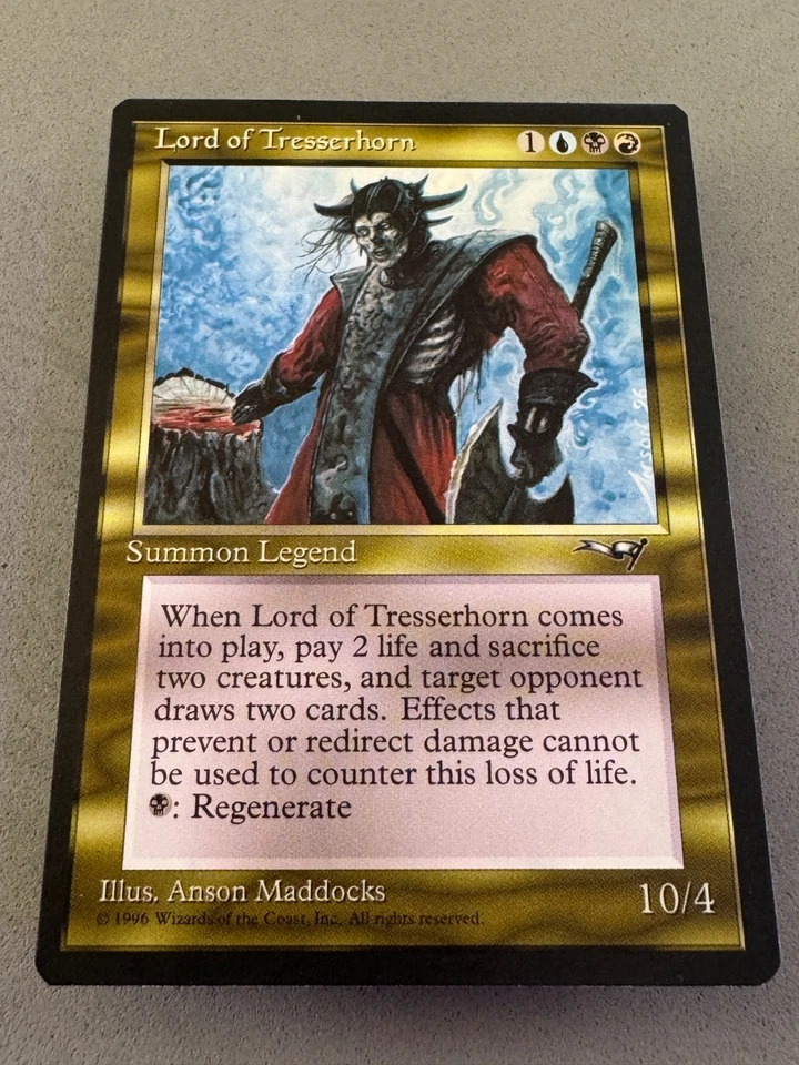 Lord of Tresserhorn Alliances Rare MTG—Never Played NM—RESERVE LIST - Image 3 of 4