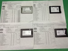 x4 Various 256GB 240GB Crucial Micron Etc 2.5” SATA SSD - GOOD HEALTH - LOT OF 4