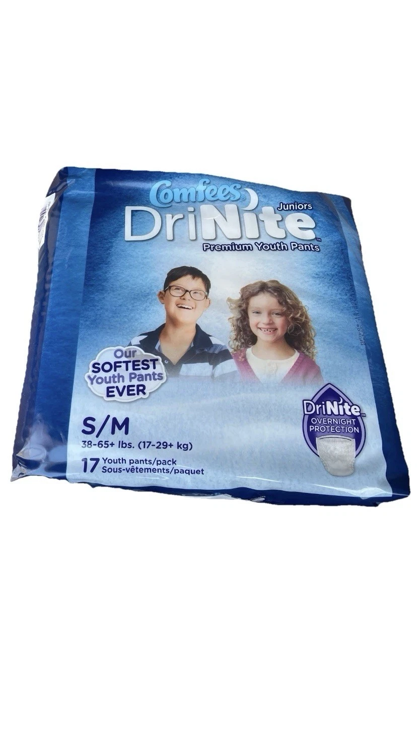 4 Pks Comfees Absorbent Diaper Underwear Pull Ups Small / Medium 68 Total Unisex