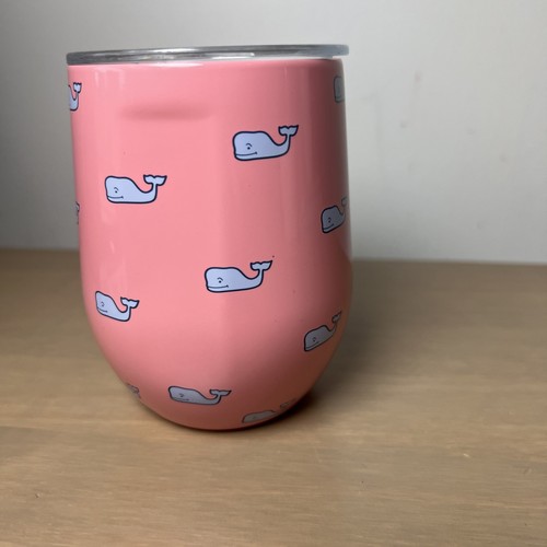 Bicchiere da vino senza stelo Corkcicle Vineyard Vines - rosa con balene pervinca - Foto 3 di 10
