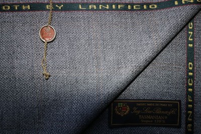 Loro Piana 100% WOLLE JACKENSTOFF IN GRAU MIT FENSTERSCHEIBE MADE IN ITALY =2m