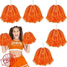 cssopenss Cheerleading Pom Poms Metal Foil Plastic Handles 30g