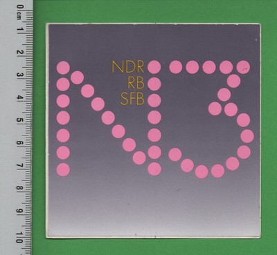   NDR RB SFB N3 - RADIO UKW TV FERNSEHEN KABEL SATELLIT - AUFKLEBER  