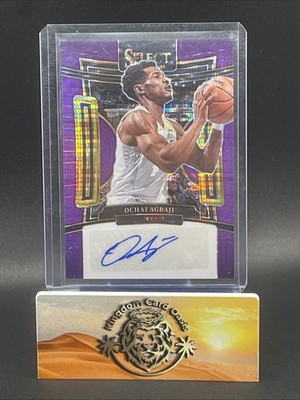  2023-24 Select Signatures FOTL Purple Pulsar Prizm #d 2/15 Ochai Agbaji Auto 
