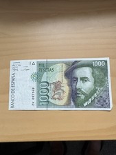 BANK OF SPAIN 1000 PESETA BANK NOTE