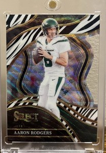 2023 Panini Select - Club Level Aaron Rodgers #300 Zebra Prizm