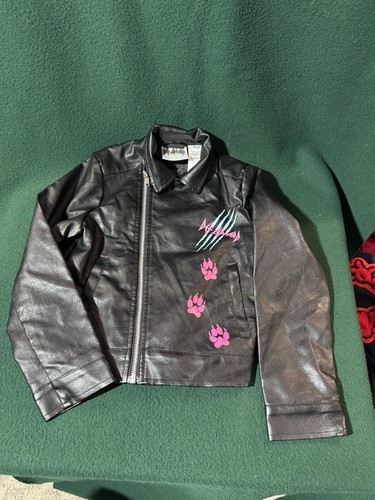 Def Leppard Black Bikers Jacket Girls Size 6/6x - Picture 2 of 7
