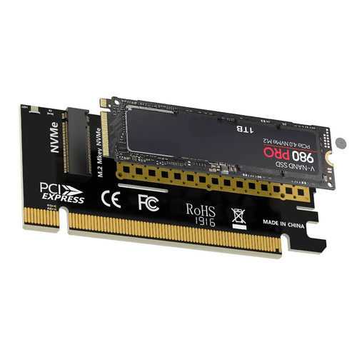 Adaptador JEYI M.2 NVME a PCIE X16, 2280/60/42/30 NVMe SSD a PCIe 4.0 3.0 GEN... - Imagen 7 de 7